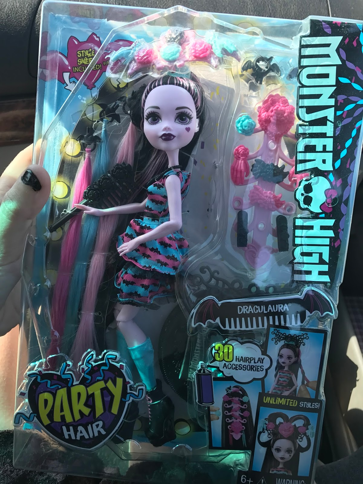 monster high party hair