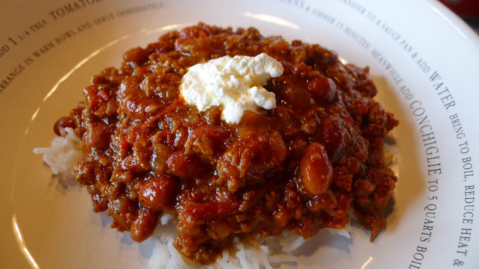 Oppskriftsdagbok Chilli con carne alla Ramsay