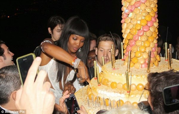 pictures from the Naomi Campbell 45th birthday party in Cannes. 3