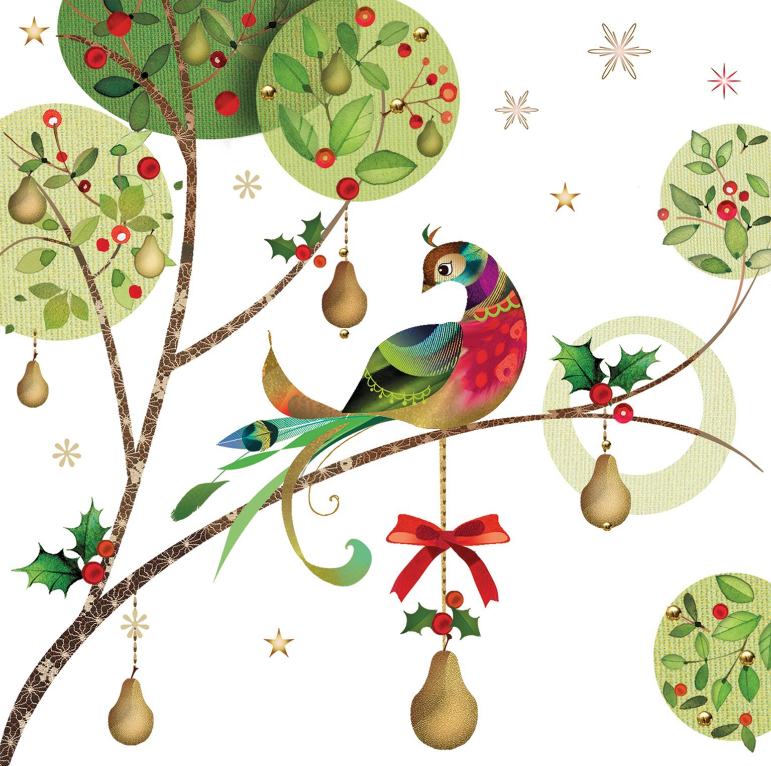 Christmas of a partridge in a pear tree.