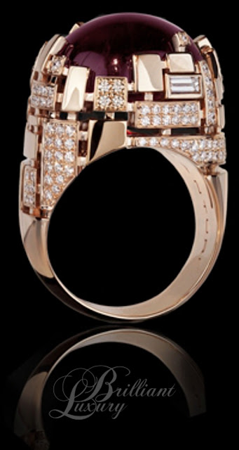 Brilliant Luxury * Canturi Cubism Pave Tourmaline Ring