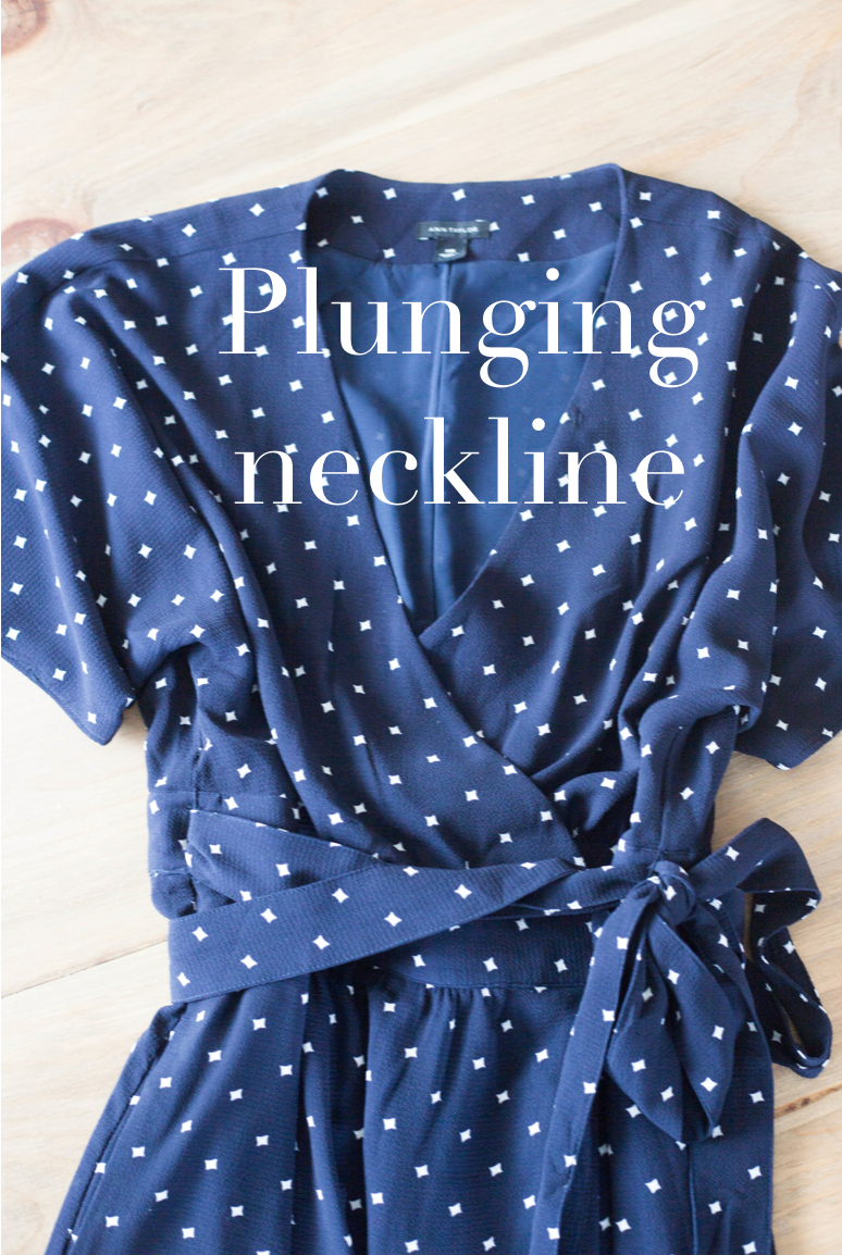 do it yourself divas: DIY Wrap Dress Alteration - Plunging Neckline
