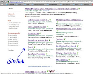 Google Mengubah Tampilan Sitelink di Pencariannya - Tampilan Sitelink Baru | Khamardos Blog