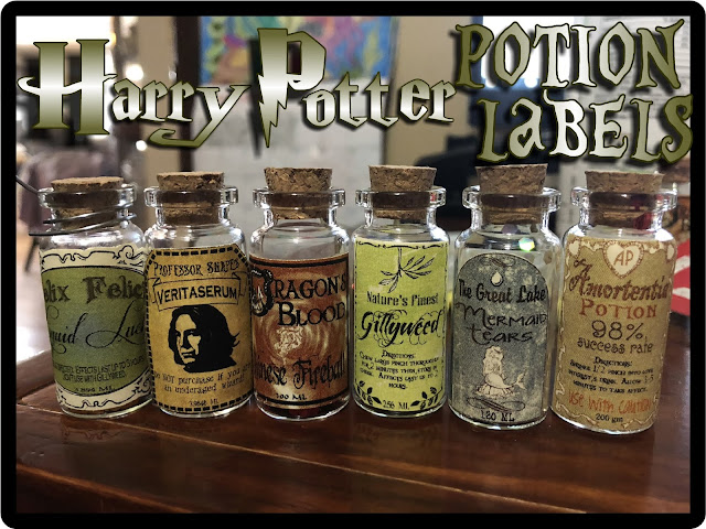 Printable Harry Potter Potion Labels Just Like Hogwarts