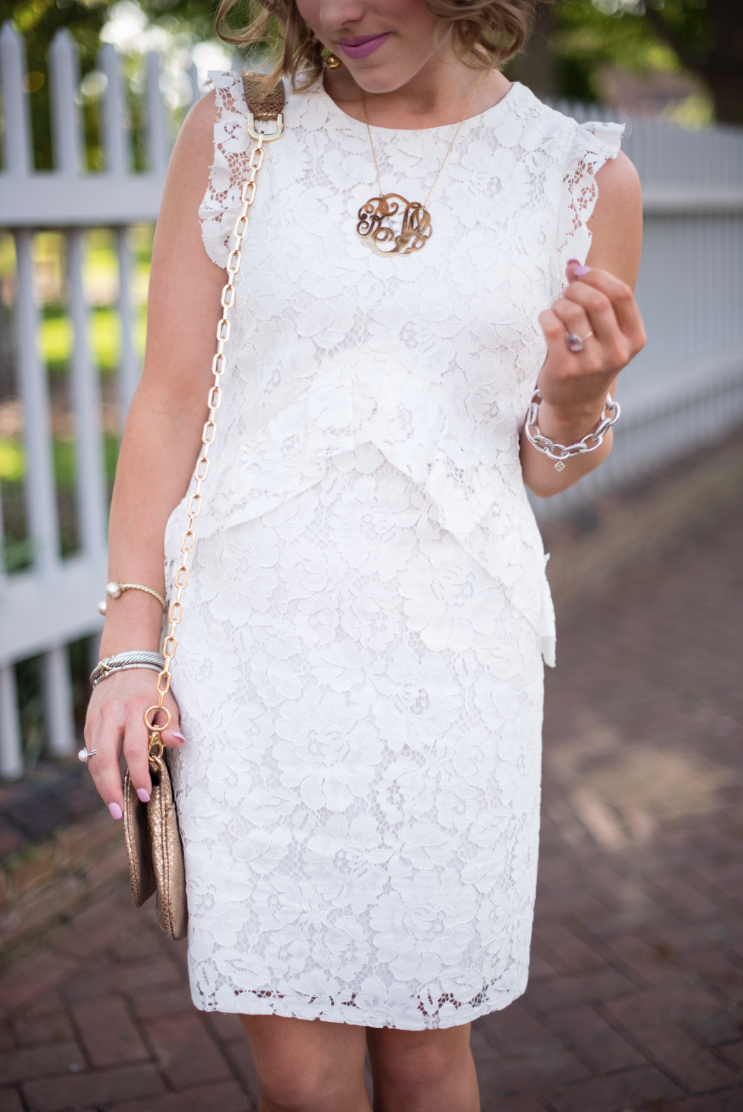 Ivory Lace Dress - Click through to see more on Something Delightful Blog. 