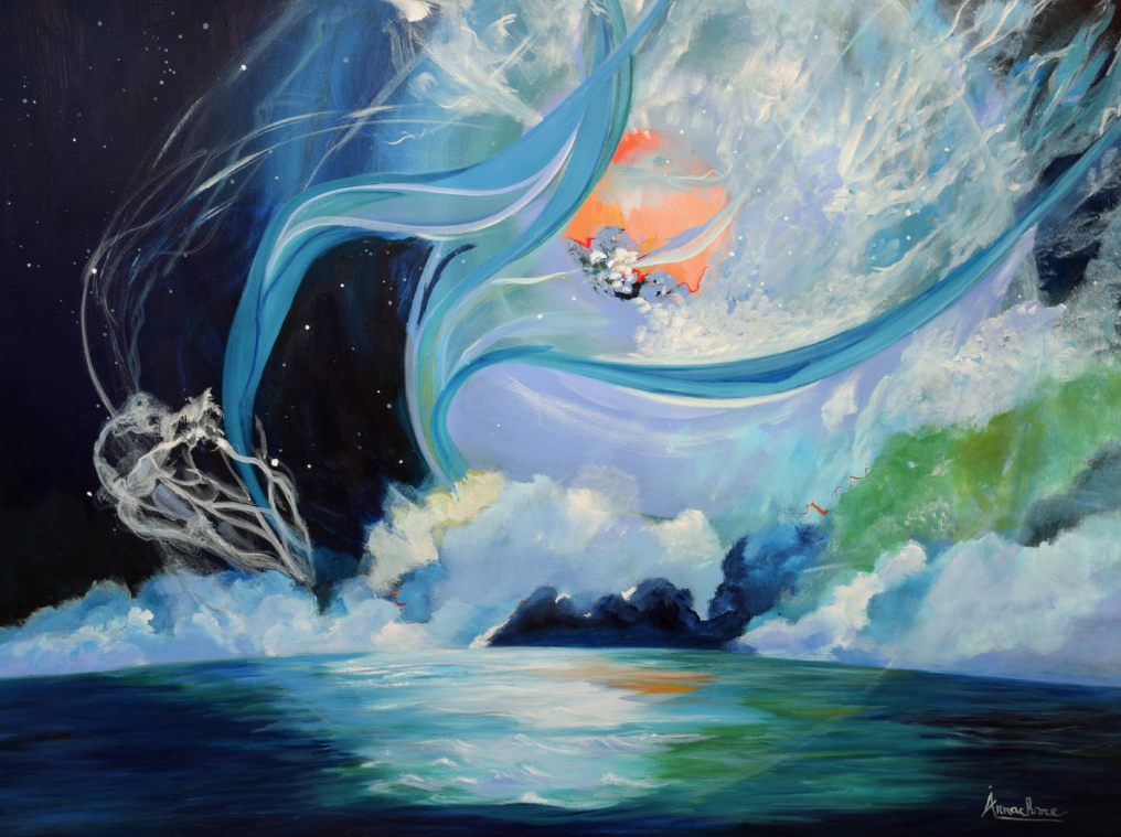 Arrachme Contemporary Art Original Contemporary Seascape Painting