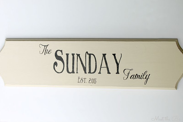 Wedding gift idea- Family Name Sign