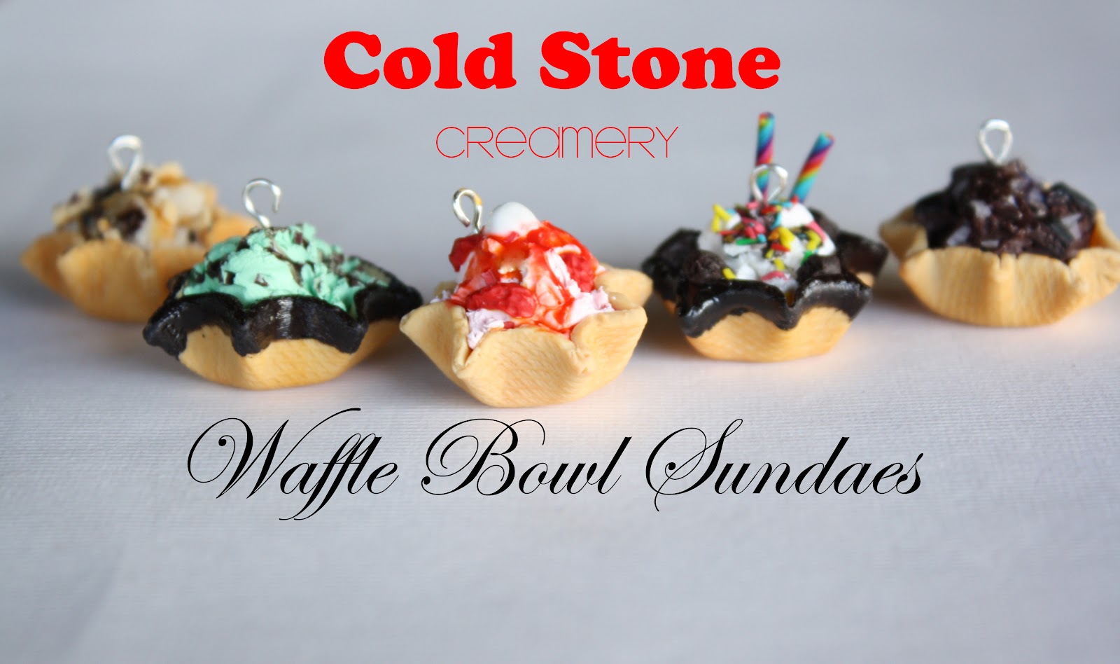 Toni Ellison Cold Stone Creamery Waffle Bowl Sundaes