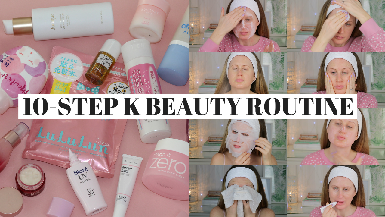 I tried the K Beauty 10 Step Skincare Routine for 7 Days ... | Pink ...
