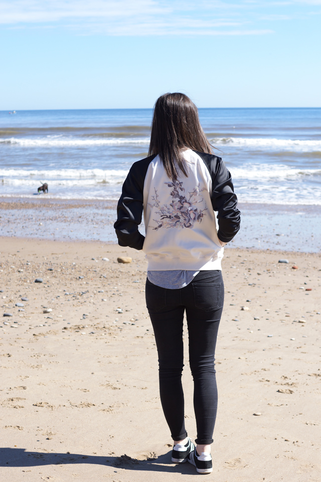 Hello Freckles Embroidered Bomber Jacket Fashion Personal Style Blogger Hello Freckles Embroidered Bomber Jacket Fashion Personal Style Blogger