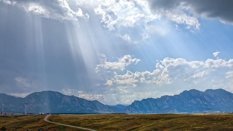 Sun Rays Through Storm Clouds