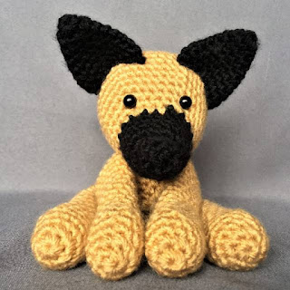 PATRON GRATIS PERRO PASTOR ALEMAN AMIGURUMI 39107