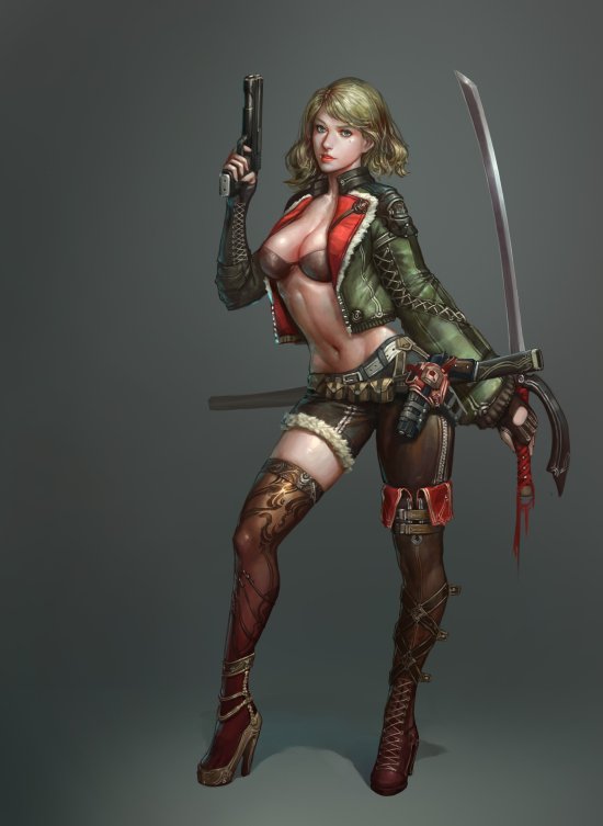 As belas mulheres nas ilustrações de fantasia e ficção científica de JeongSeok Lee JeongSeok Lee artstation arte ilustrações fantasia ficção científica mulheres beleza sensual