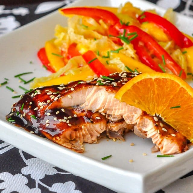 Orange Five Spice Glazed Salmon Orange Five Spice Glazed Salmon