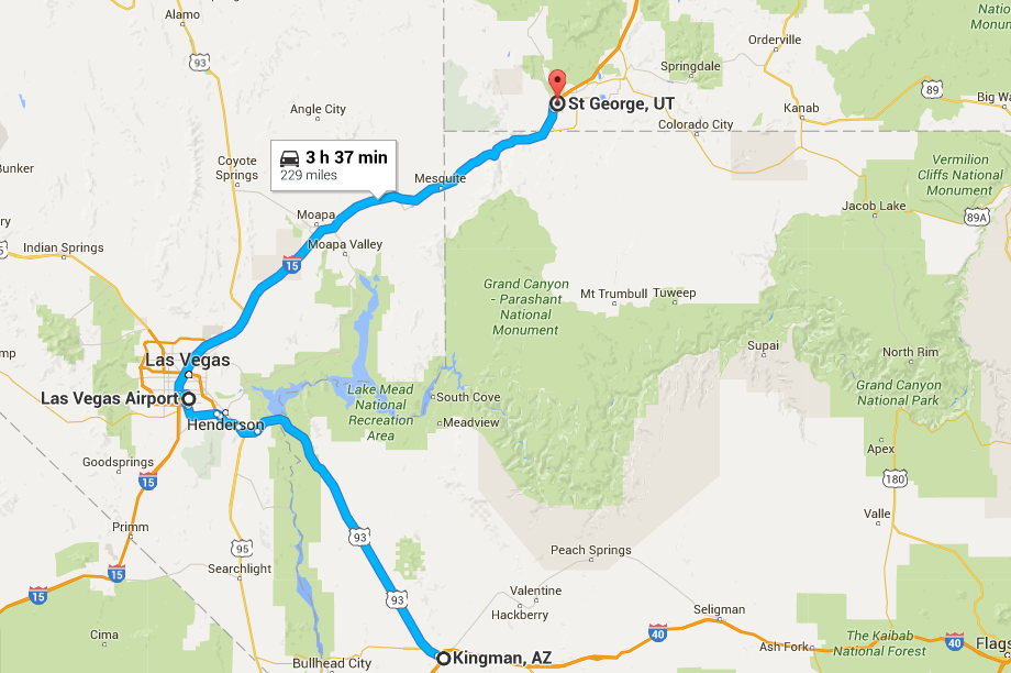 Side Trip from Route 66 Las Vegas, St.