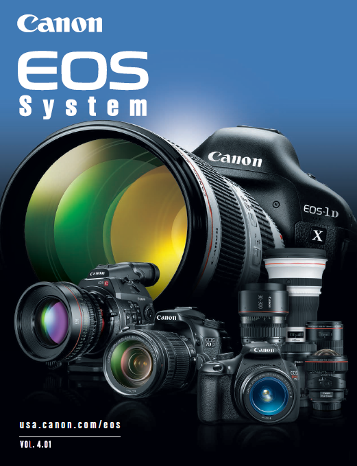 Download the Canon EOS Camera / Lens System PDF Brochure Vol 4.01