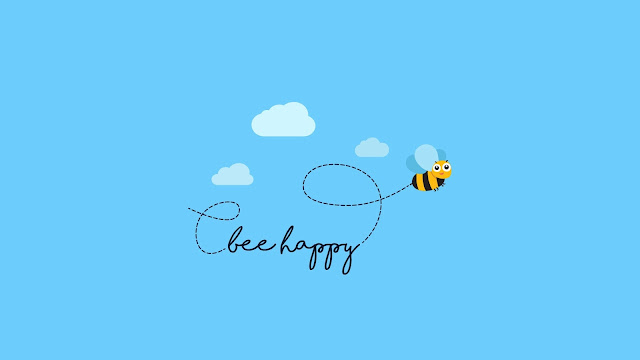 Free Bee Happy Creative & Graphics wallpaper.