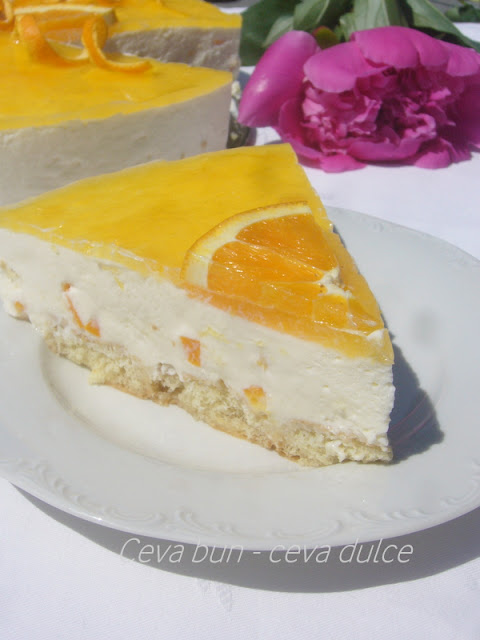 Tort diplomat cu jeleu de portocale