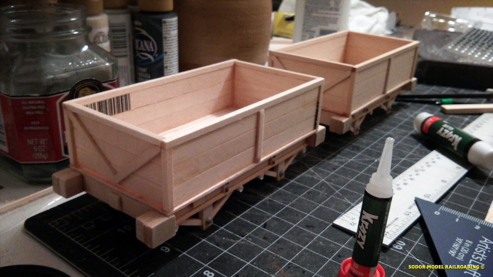 SodorModelRailroading ScratchBuilt Open Wagons 16mm Scale 1