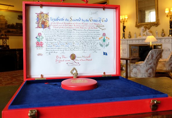 Queen Elizabeth II consents the marriage of Prince Harry and Meghan Markle. That document will be presented to Harry and Meghan after the wedding