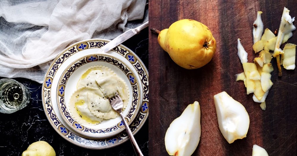 Cooking with Lucas Pear Ravioli with Parma Ham and Prosecco Sauce