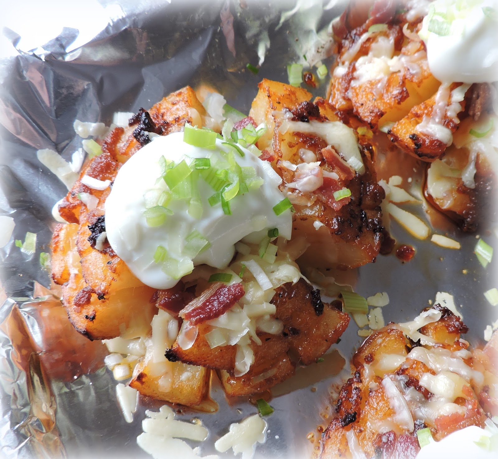 The English Kitchen All Dressed Bloomin'Baked Potatoes