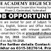 Sindh Academy High School Hyderabad Jobs