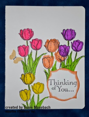 http://stampwithtrude.blogspot.com Stampin' Up! Easter card by Susie Mosebach Blessed Easter stamp set