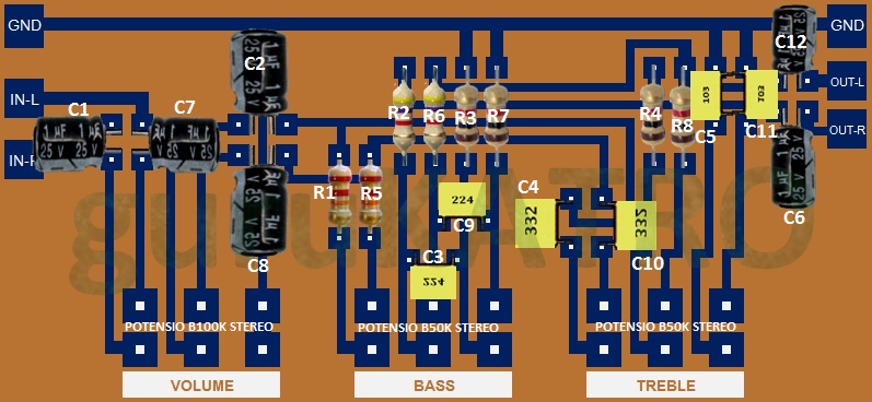 Layout Pcb Tone Control Pasif Fuse &amp; Wiring Diagram