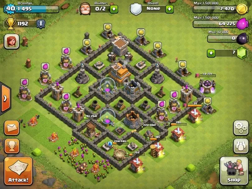 clash of clans 7 town hall