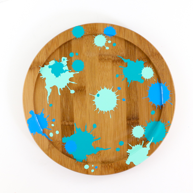 A Kailo Chic Life DIY It A Faux Splatter Painted Lazy Susan