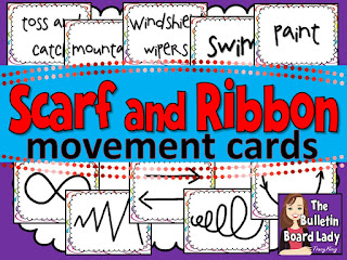 Scarf and Ribbon Movement Cards