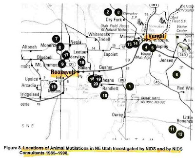 mutilations map Rancho Skinwalker: Lugar mas misterioso del mundo desde Fenómenos Paranormales hasta Actividad Extraterrestre