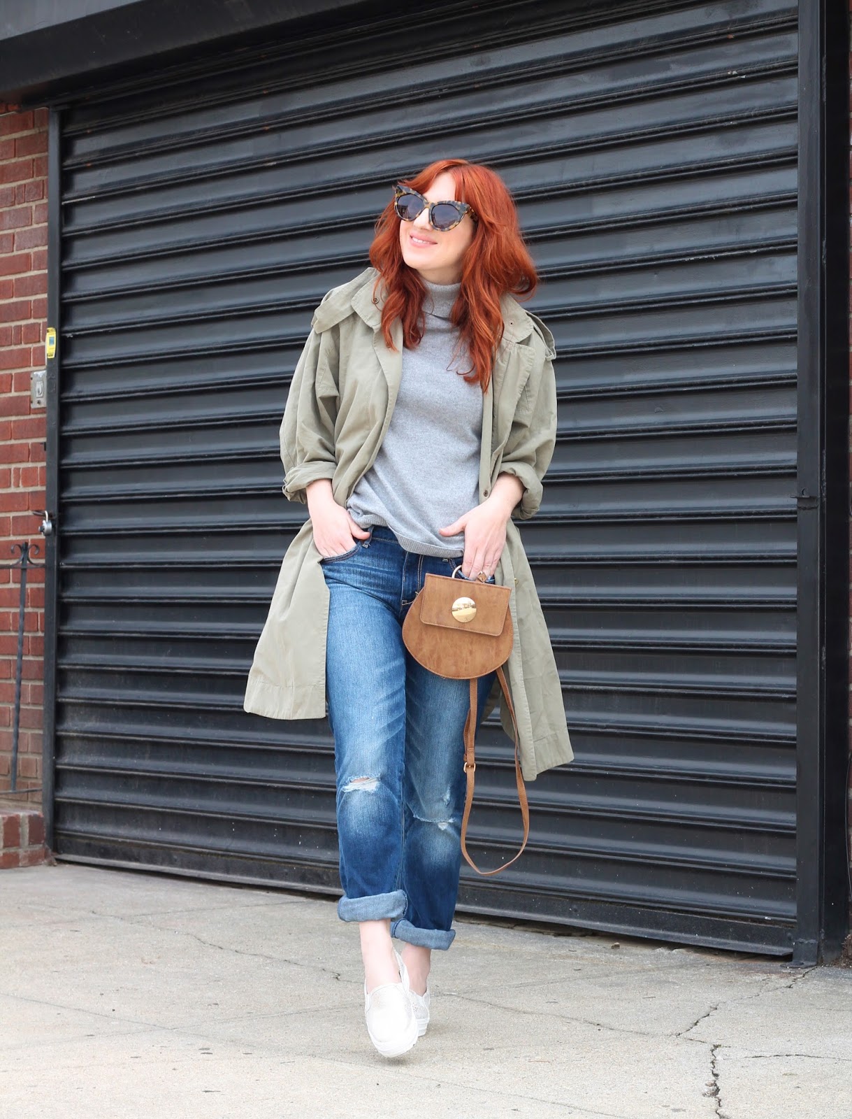 shearling slip on sneakers