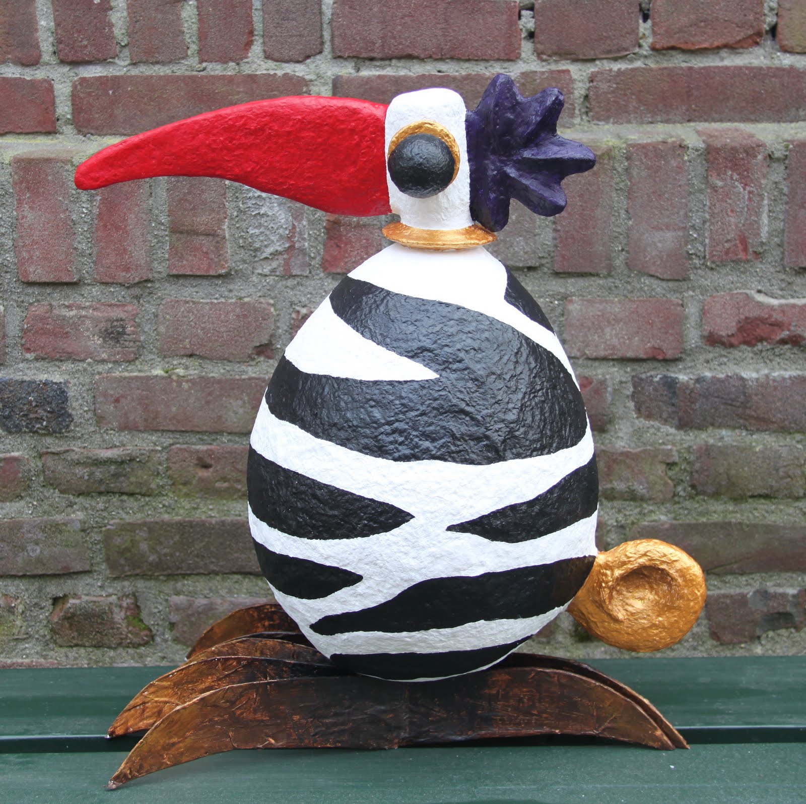 Atelier Soeff Papier mache vogel van Suzy