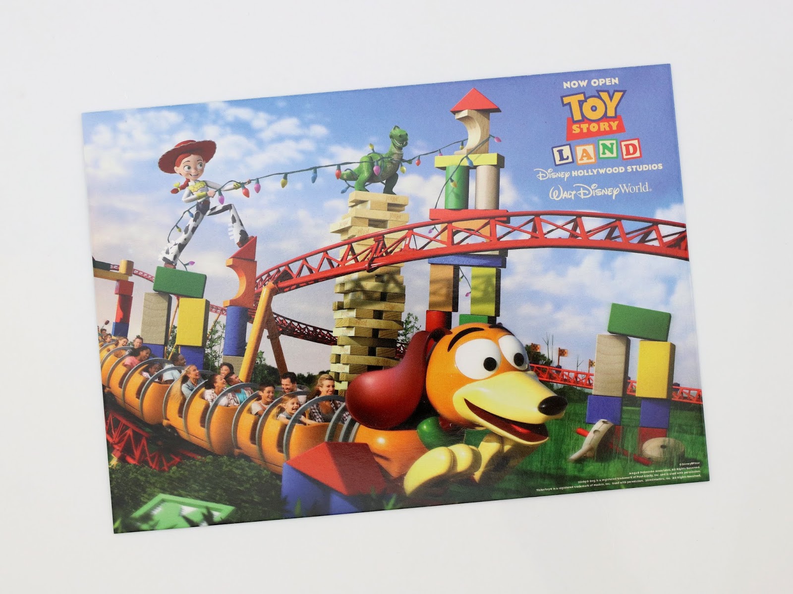 disney store toy story land event postcard