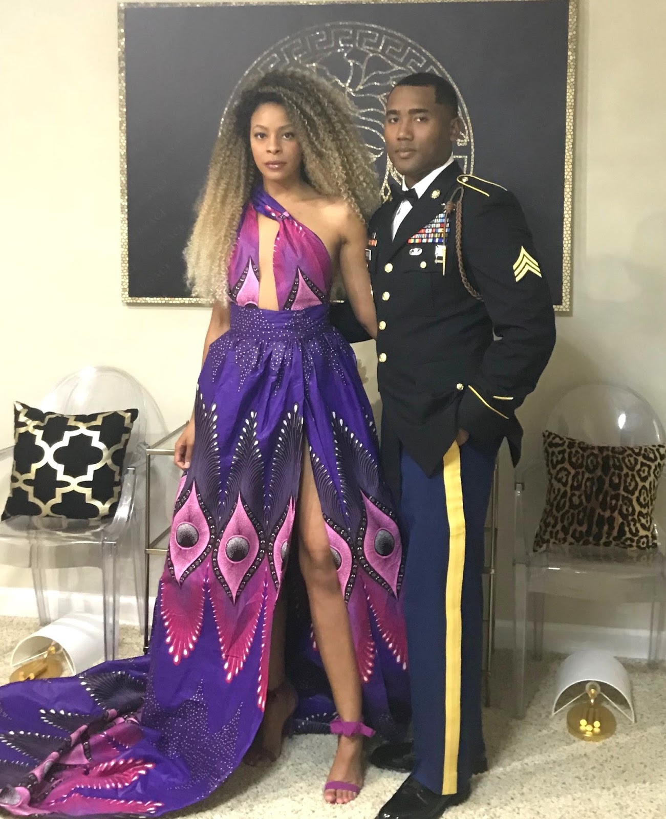 ankara print dress