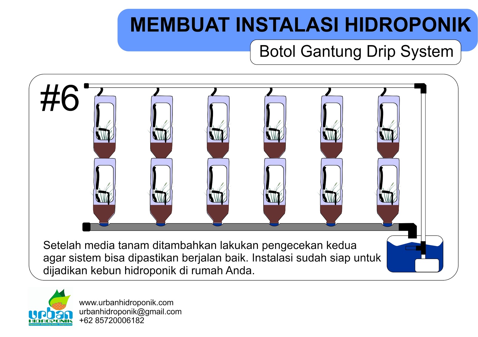 Membuat Lu Hidroponik | hidroponik botol gantung Membuat Lu Hidroponik | hidroponik botol gantung