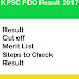 KPSC PDO Result 2017 Karnataka Panchayath Development Officer Merit List