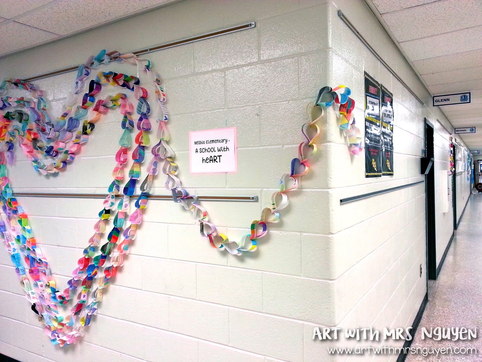 My Paper heART Chain! Art with Mrs. Nguyen