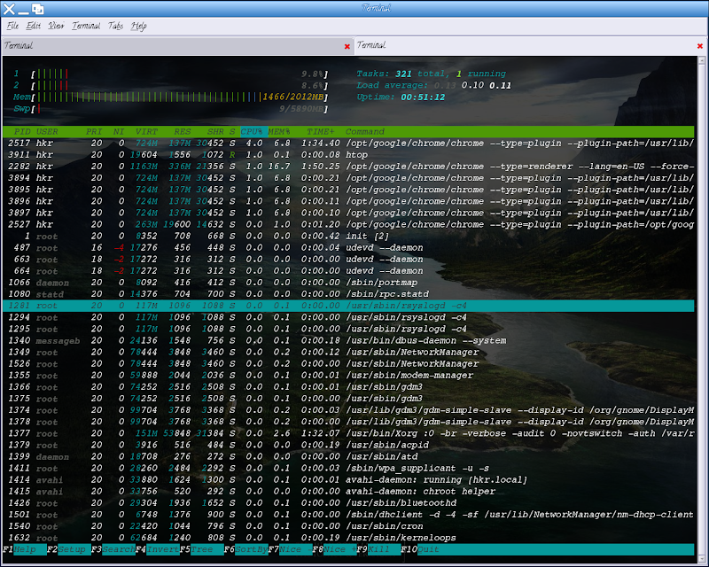 linux htop