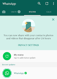 WhatsApp Status Tab (New) WhatsApp Status Tab (New)