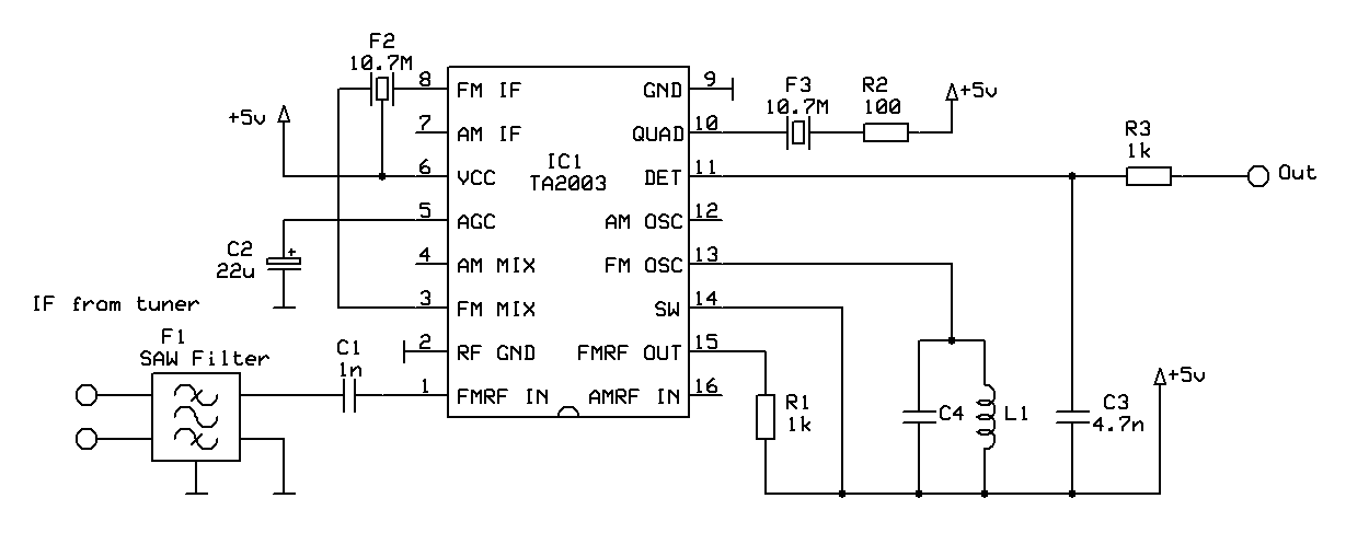 TA2003 FM detector schematic