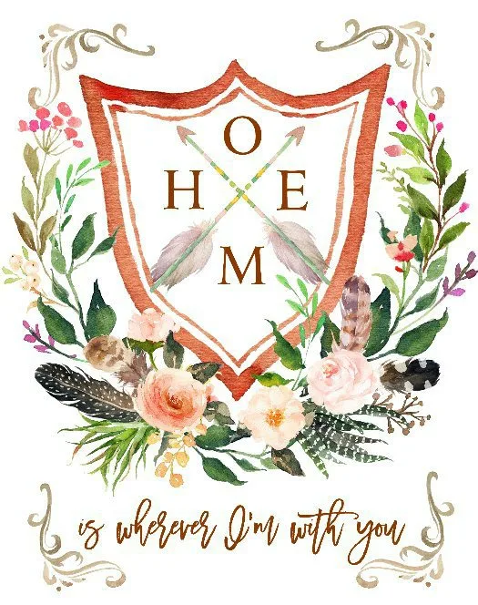 Home is wherever I'm with you printable
