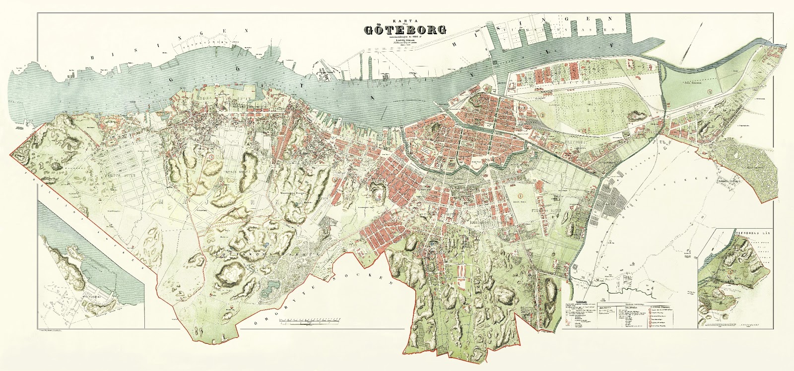 och dagarna går...: karta anno 1888 - nu är det snart Göteborg Läser igen!