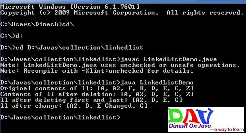 LinkedList in Collection