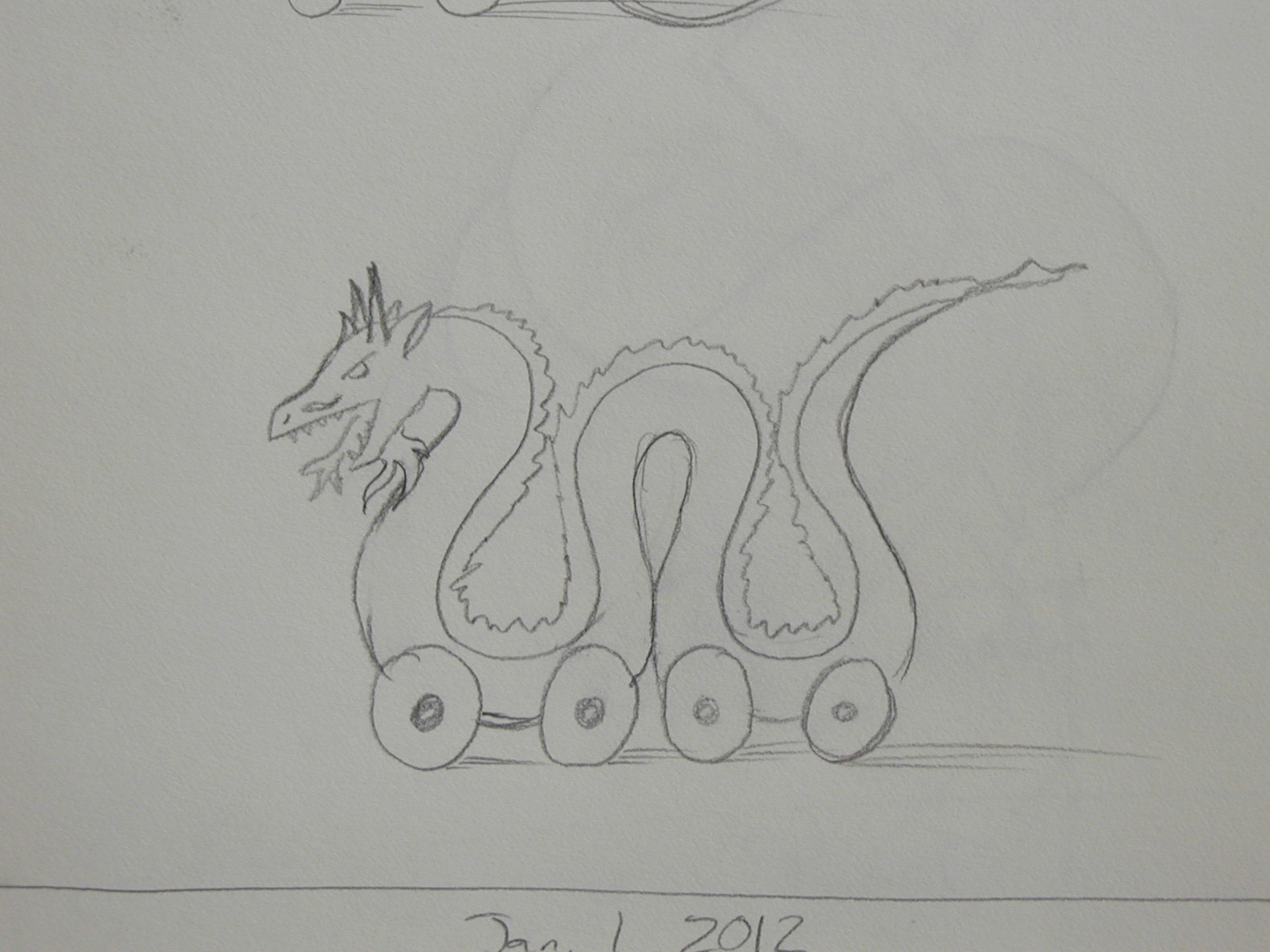 Riverdragon Ceramics: Dragons on wheels