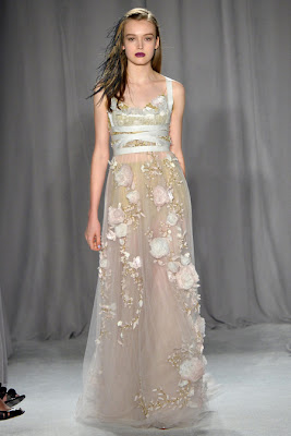 New York Fashion Week Spring 2014: Marchesa - The Lilac Mannequin