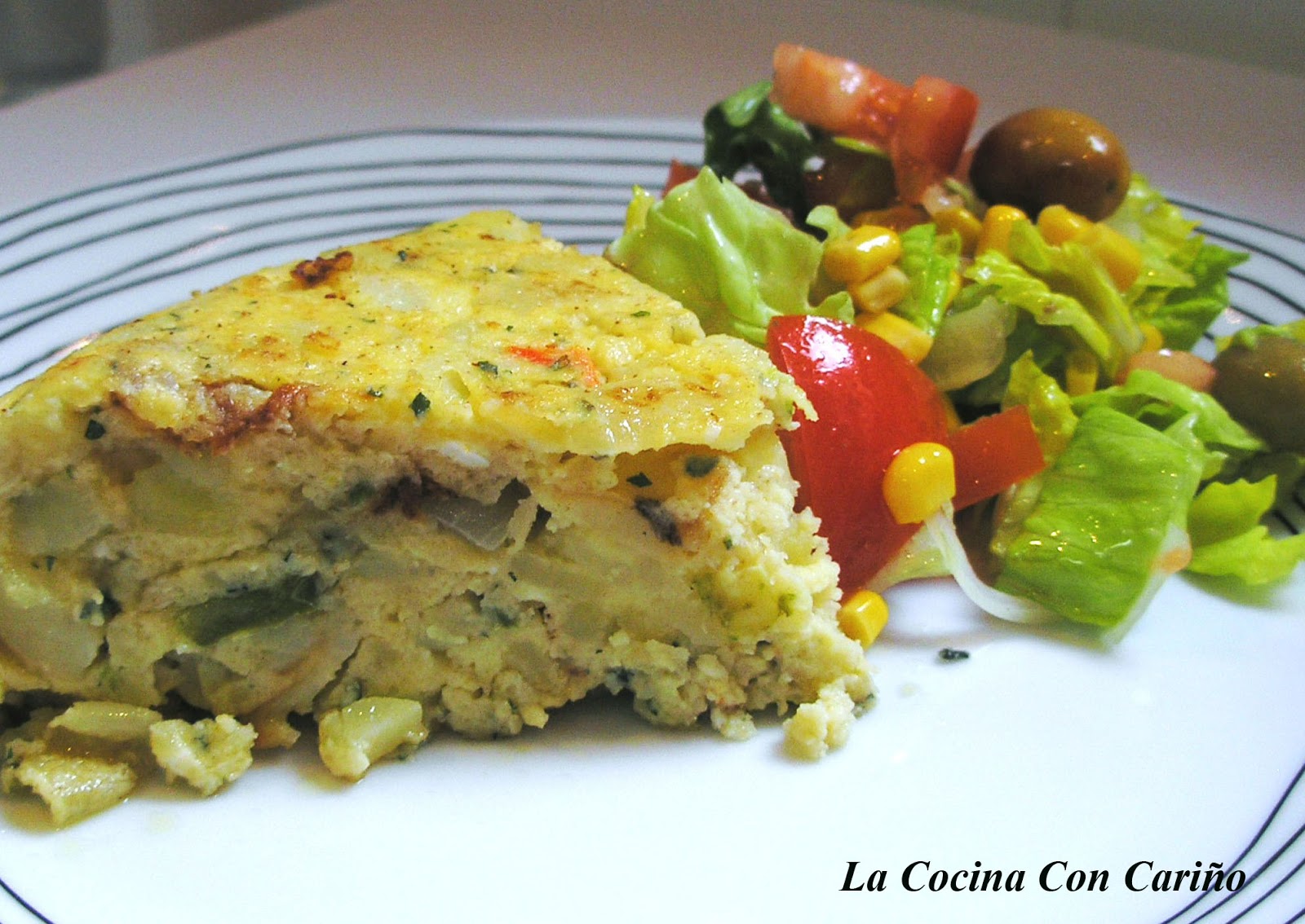 TORTILLA DE PATATAS Y VERDURAS