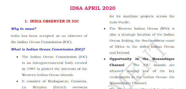 Gist of IDSA April 2020